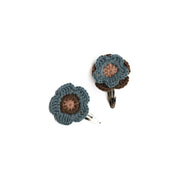 【kalinka】Flower Clip Set - Blue Mist/Mocha