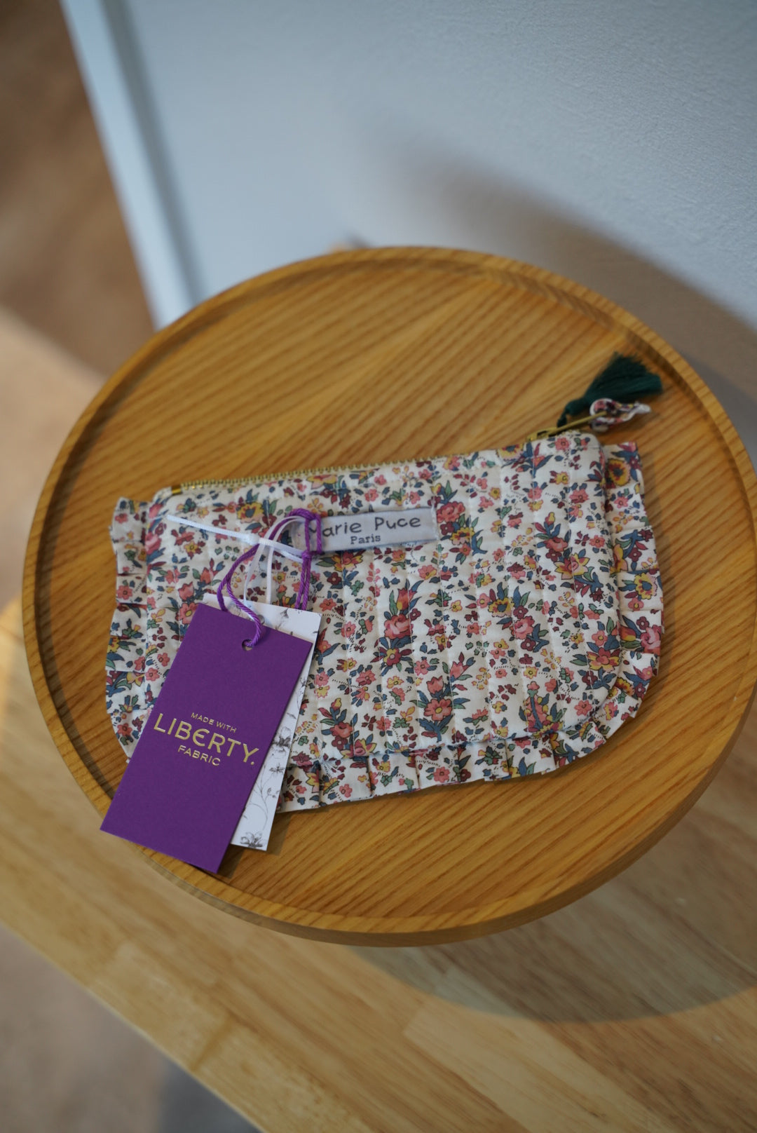 【Marie Puce】Trousse petit modèle en Liberty Christabel Rose