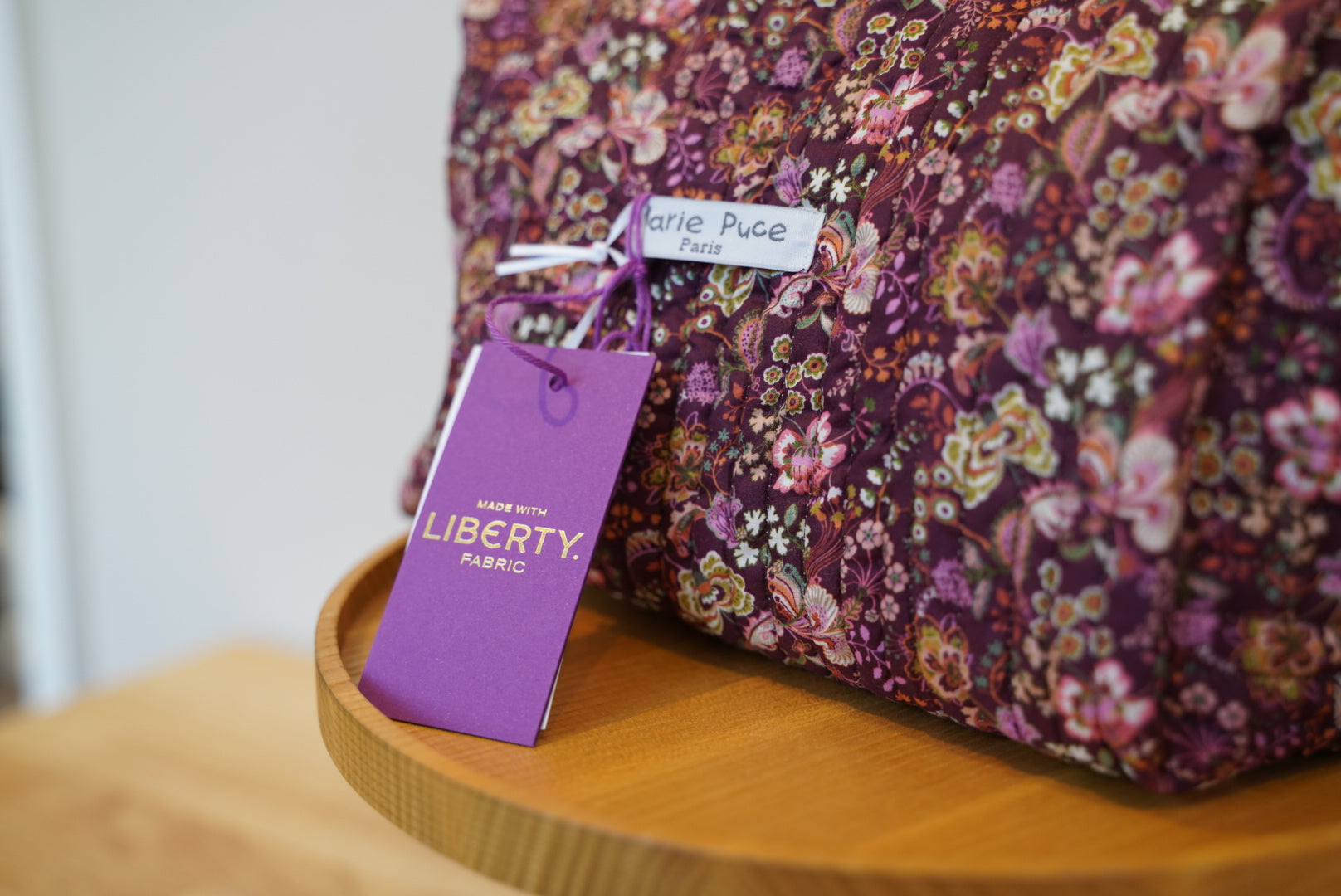 【Marie Puce】Trousse grand modèle en Liberty Pippa's
