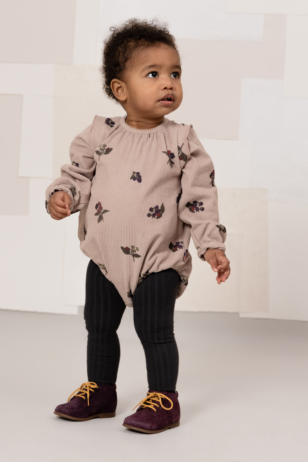 【STUDIO BOHEME】ESMÉE ROMPER - LIGHT MAUVE / BLACKBERRIES