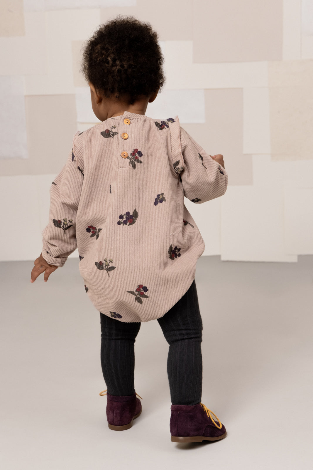 【STUDIO BOHEME】ESMÉE ROMPER - LIGHT MAUVE / BLACKBERRIES