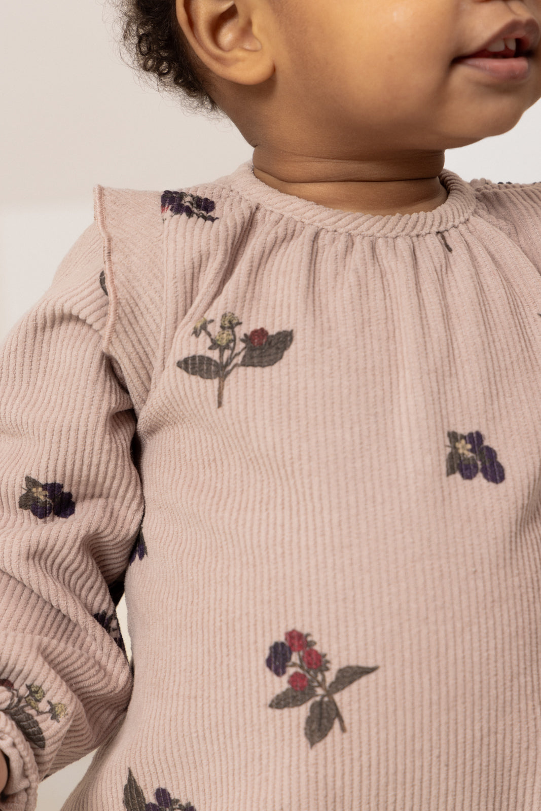 【STUDIO BOHEME】ESMÉE ROMPER - LIGHT MAUVE / BLACKBERRIES