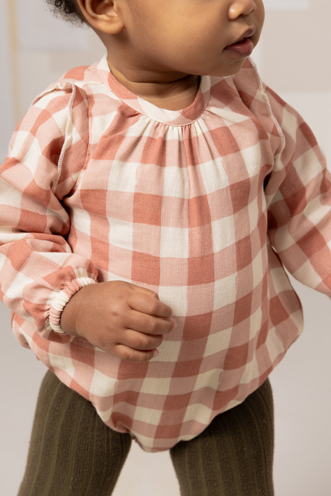 【STUDIO BOHEME】ESMÉE ROMPER - PINK GINGHAM