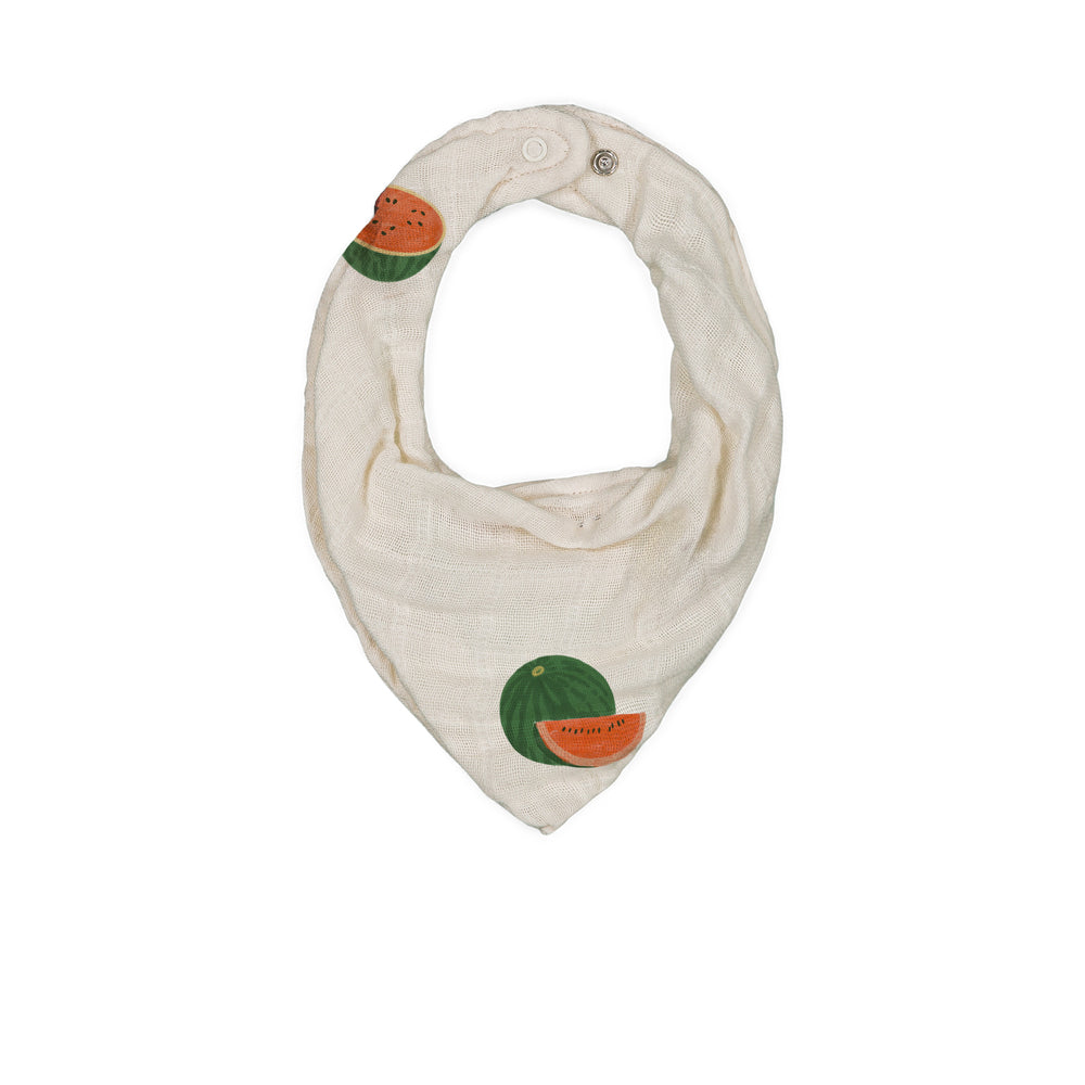 【STUDIO BOHEME】BANDANA BIB ABEL - OFF WHITE / WATERMELON