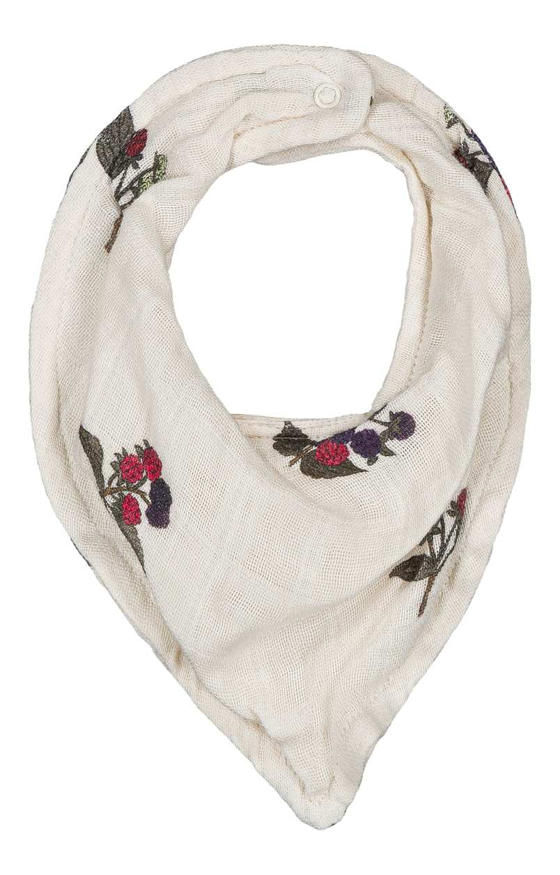 【STUDIO BOHEME】ABEL BANDANA BIB - ECRU / BLACKBERRIES