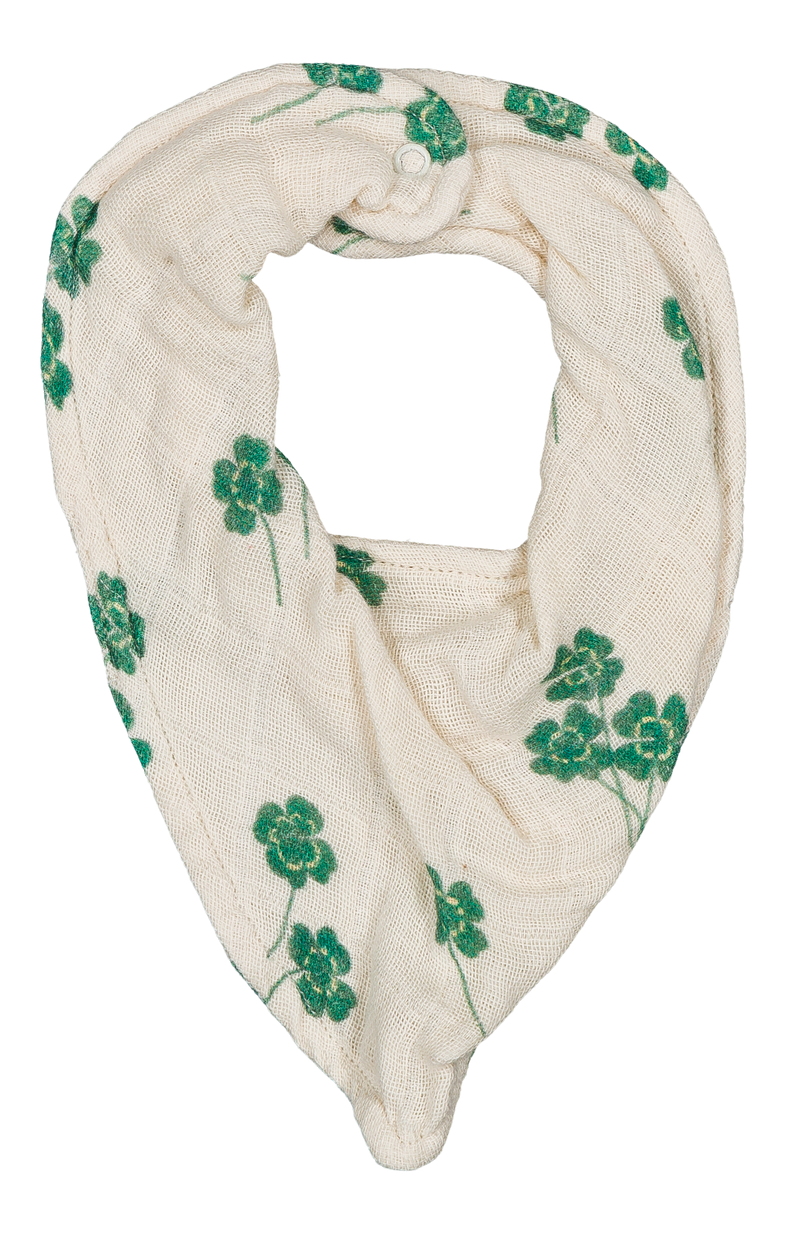 【STUDIO BOHEME】ABEL BANDANA BIB - ECRU / CLOVERS