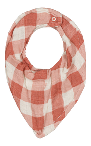【STUDIO BOHEME】ABEL BANDANA BIB - PINK GINGHAM