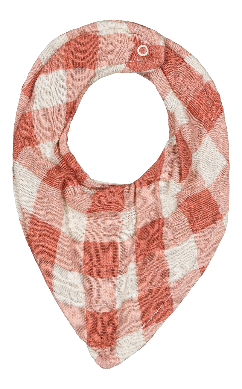 【STUDIO BOHEME】ABEL BANDANA BIB - PINK GINGHAM
