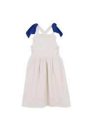 【Birinit Petit】Plumetis cobalt blue midi dress