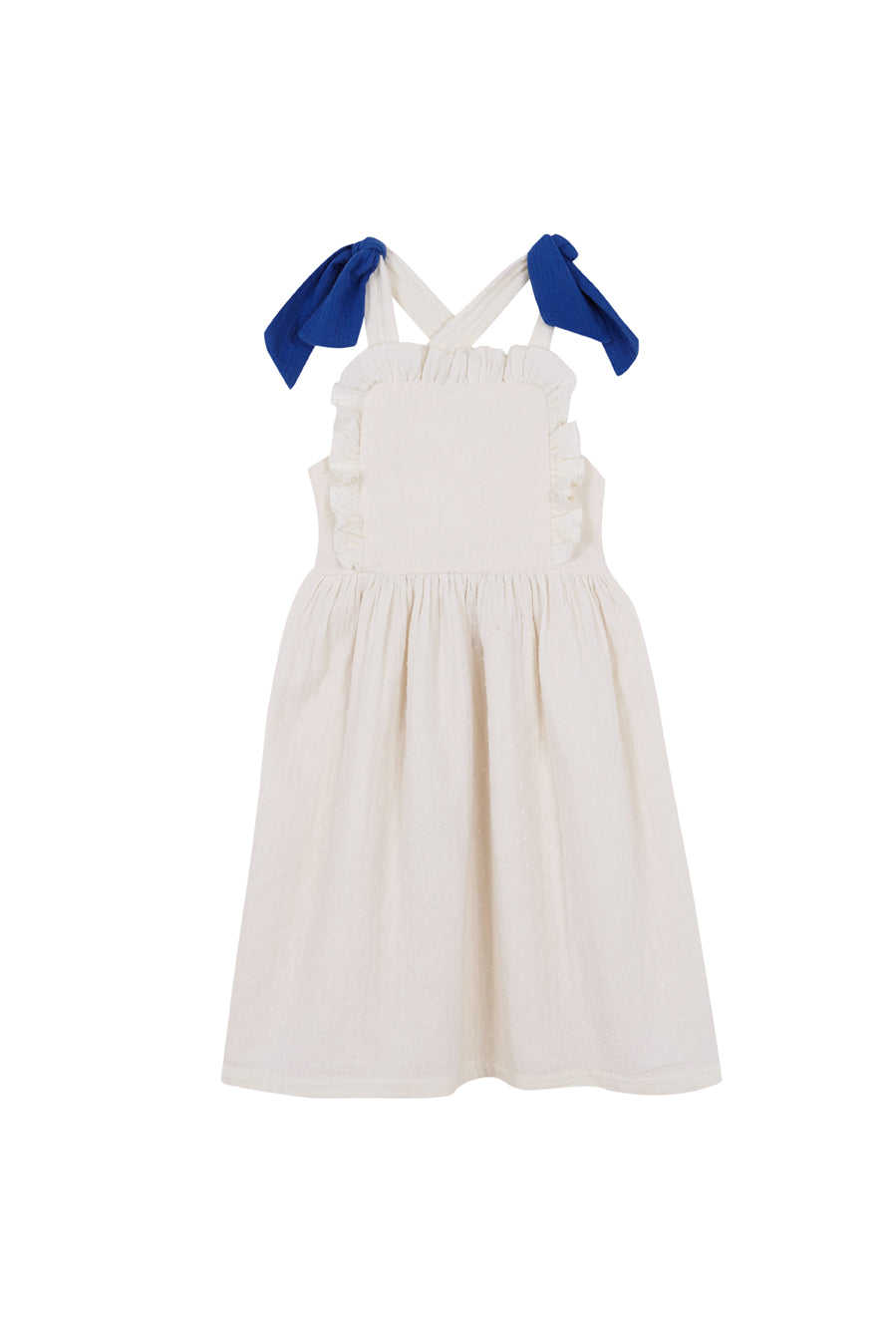 【Birinit Petit】Plumetis cobalt blue midi dress