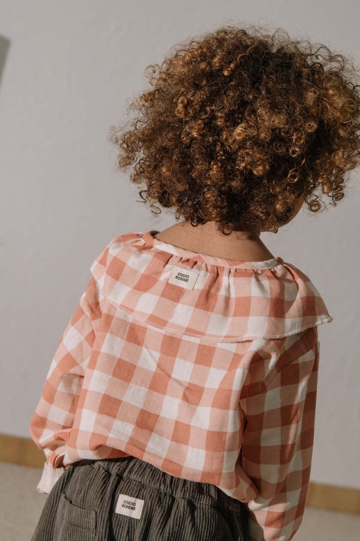 【STUDIO BOHEME】COCO BLOUSE - PINK GINGHAM