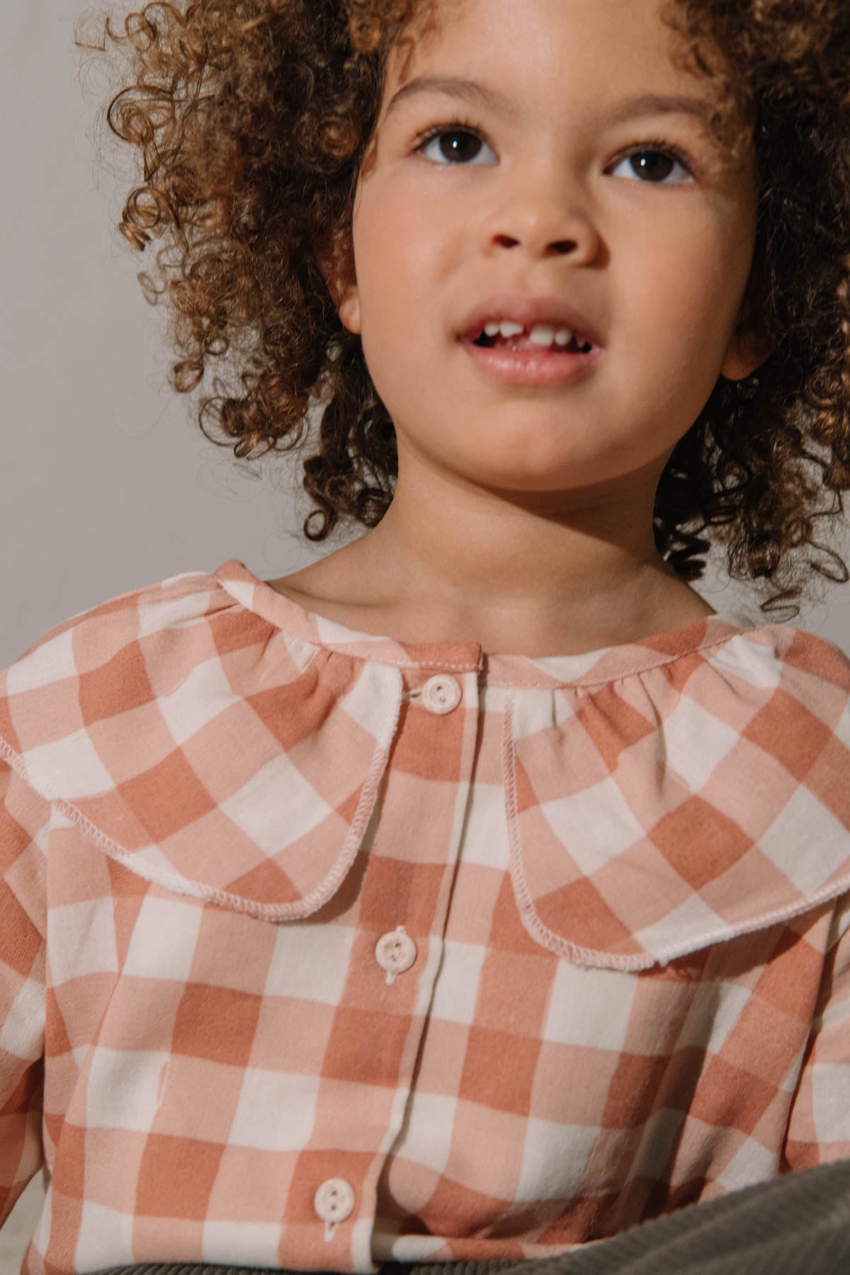 【STUDIO BOHEME】COCO BLOUSE - PINK GINGHAM