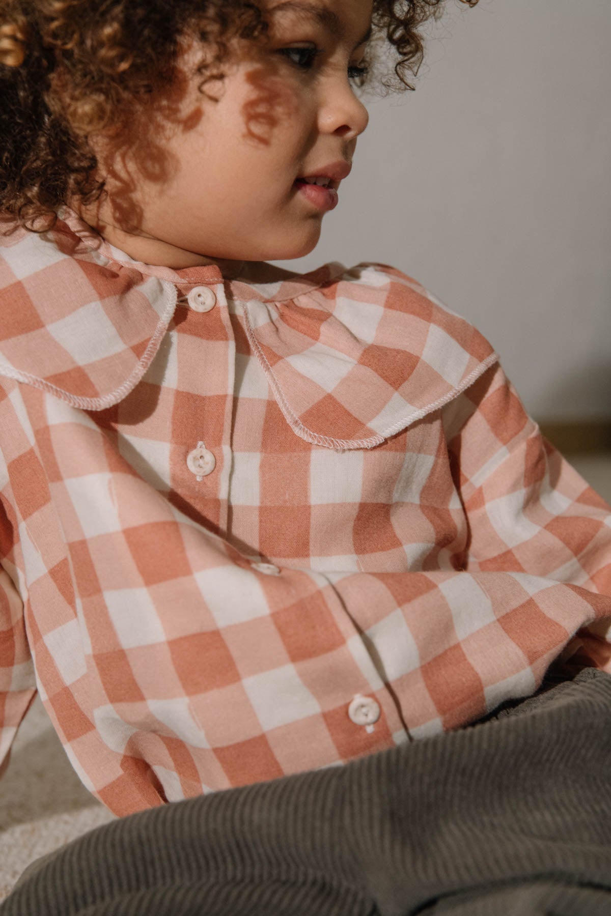 【STUDIO BOHEME】COCO BLOUSE - PINK GINGHAM