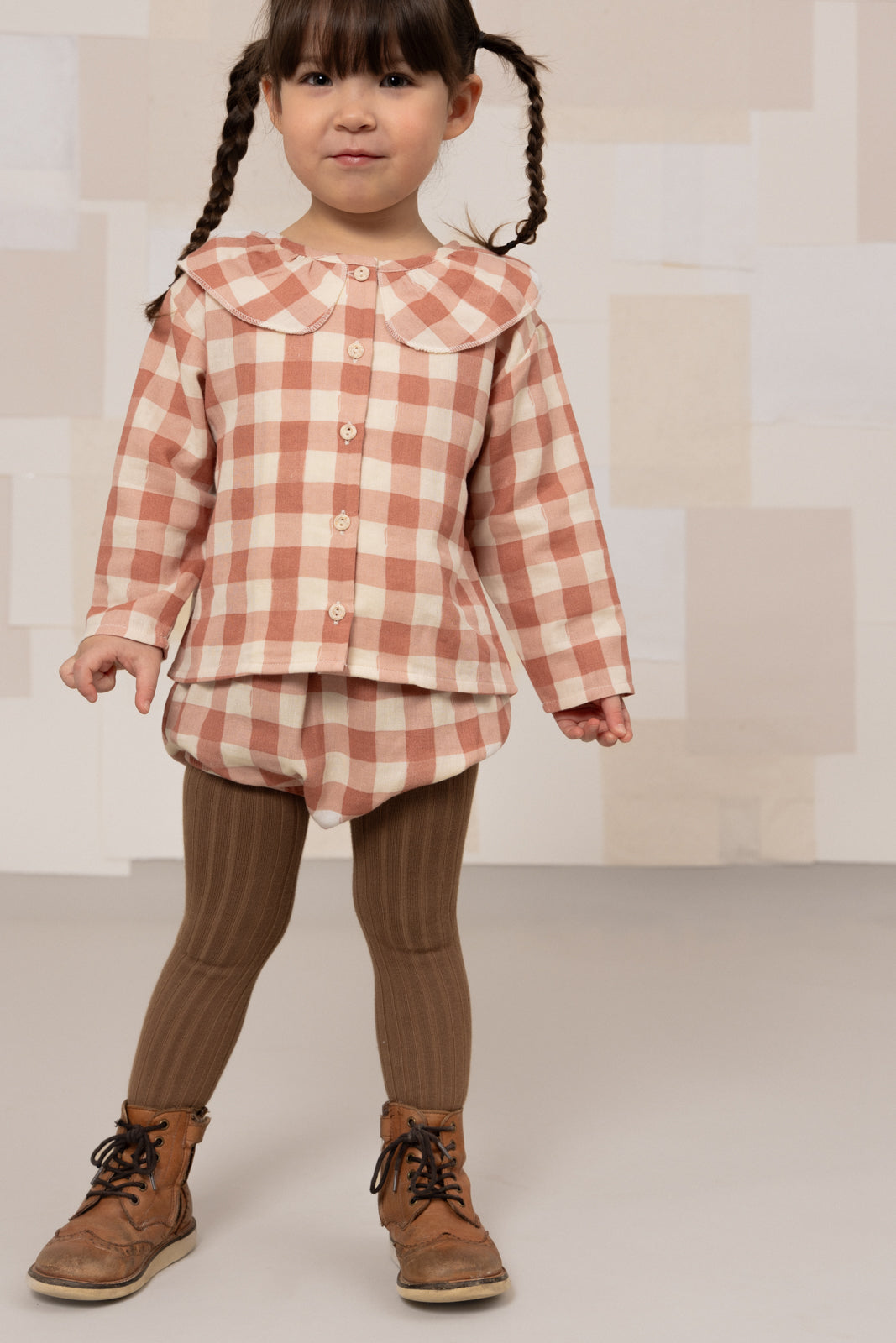 【STUDIO BOHEME】AMI BLOOMER - PINK GINGHAM