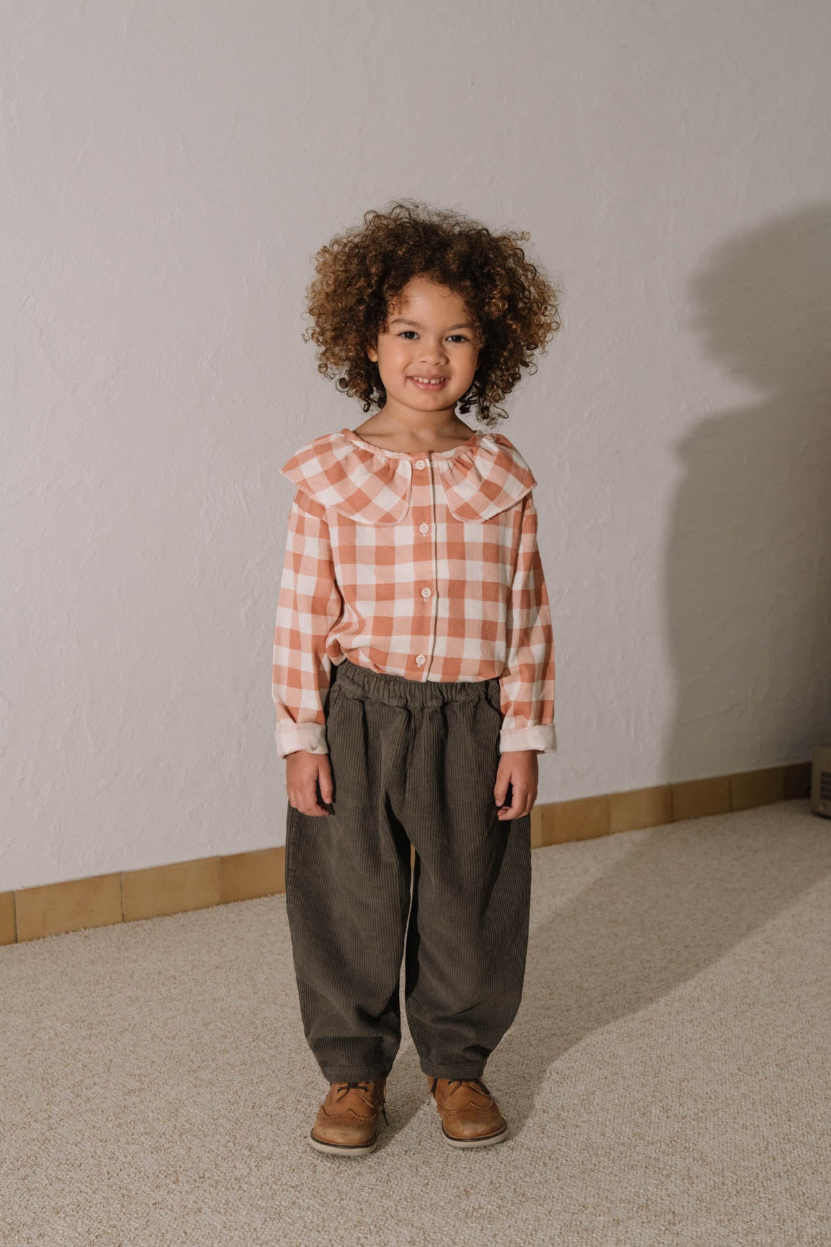 【STUDIO BOHEME】COCO BLOUSE - PINK GINGHAM