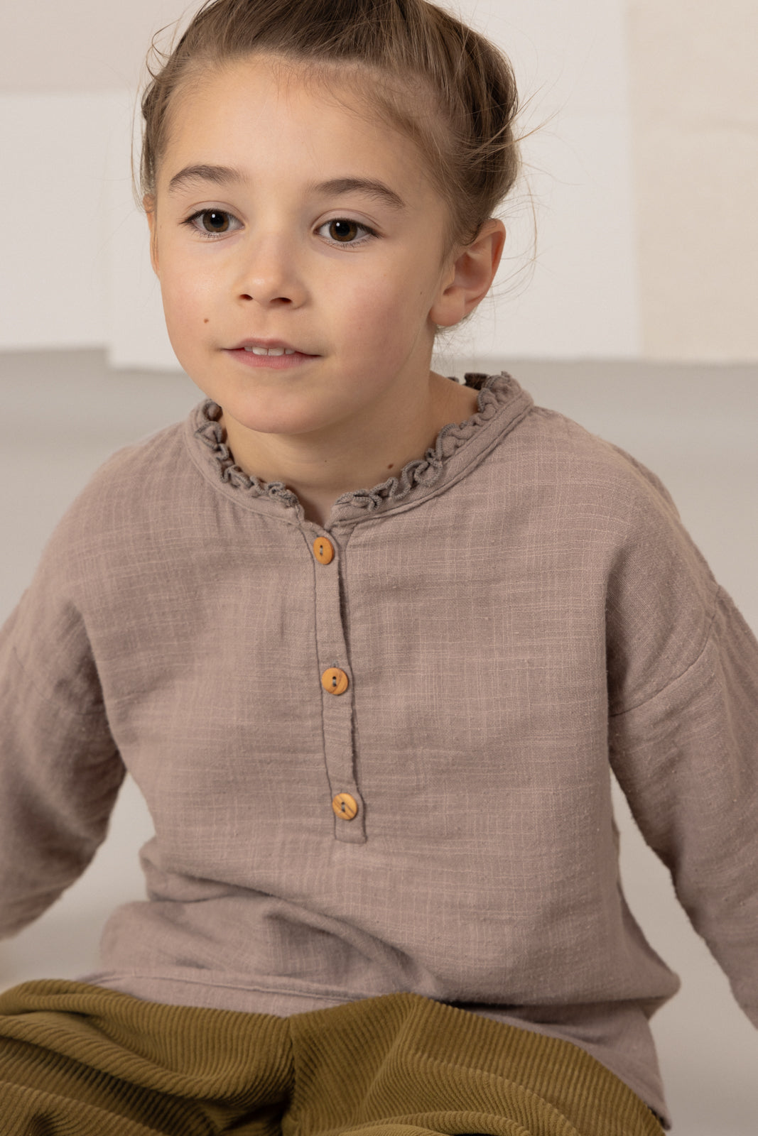 【STUDIO BOHEME】OLYMPE BLOUSE - LIGHT MAUVE