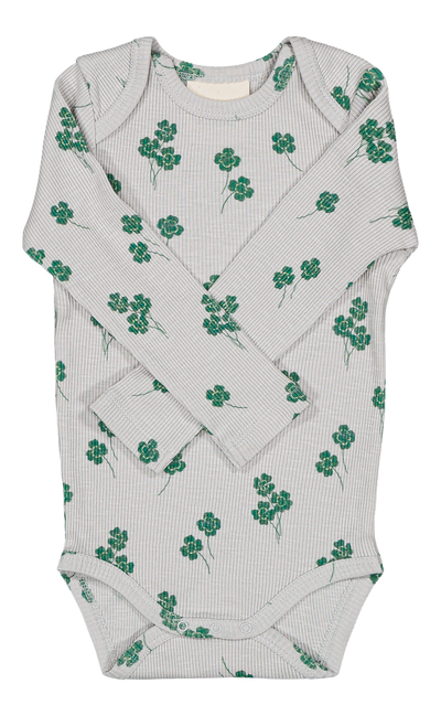 【STUDIO BOHEME】WOODY BODYSUIT - GREY / CLOVERS