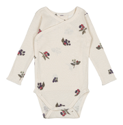 【STUDIO BOHEME】HOHO BODYSUIT - ECRU / BLACKBERRIES