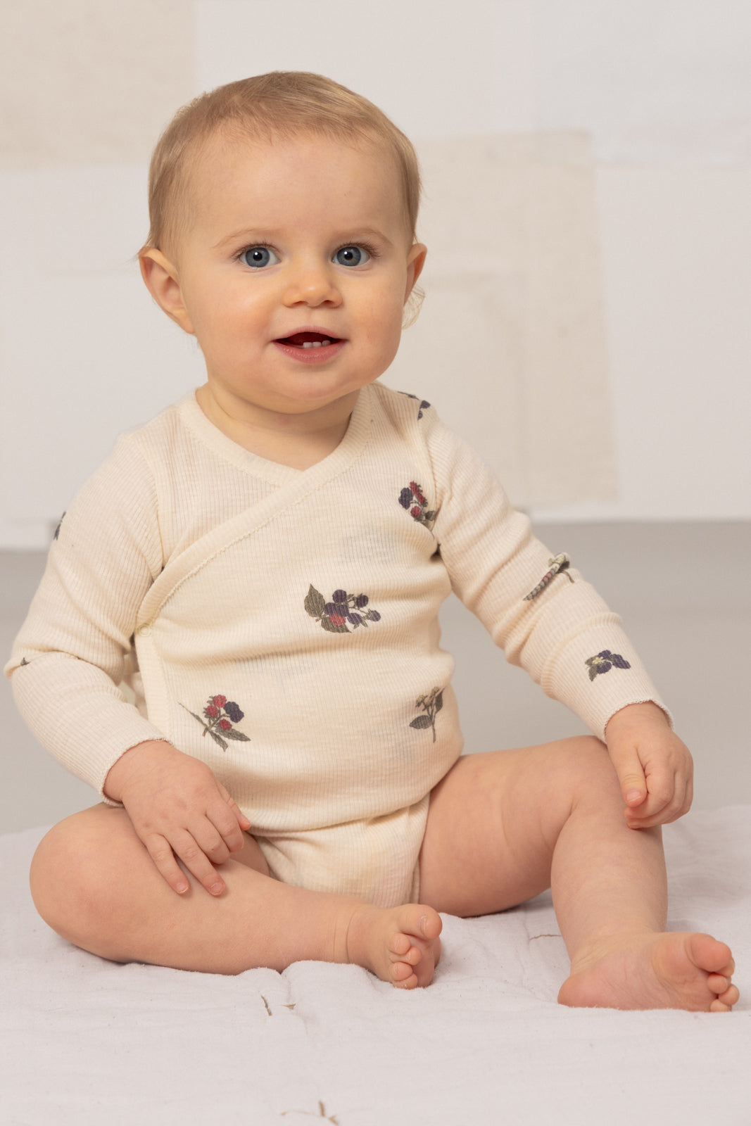 【STUDIO BOHEME】HOHO BODYSUIT - ECRU / BLACKBERRIES