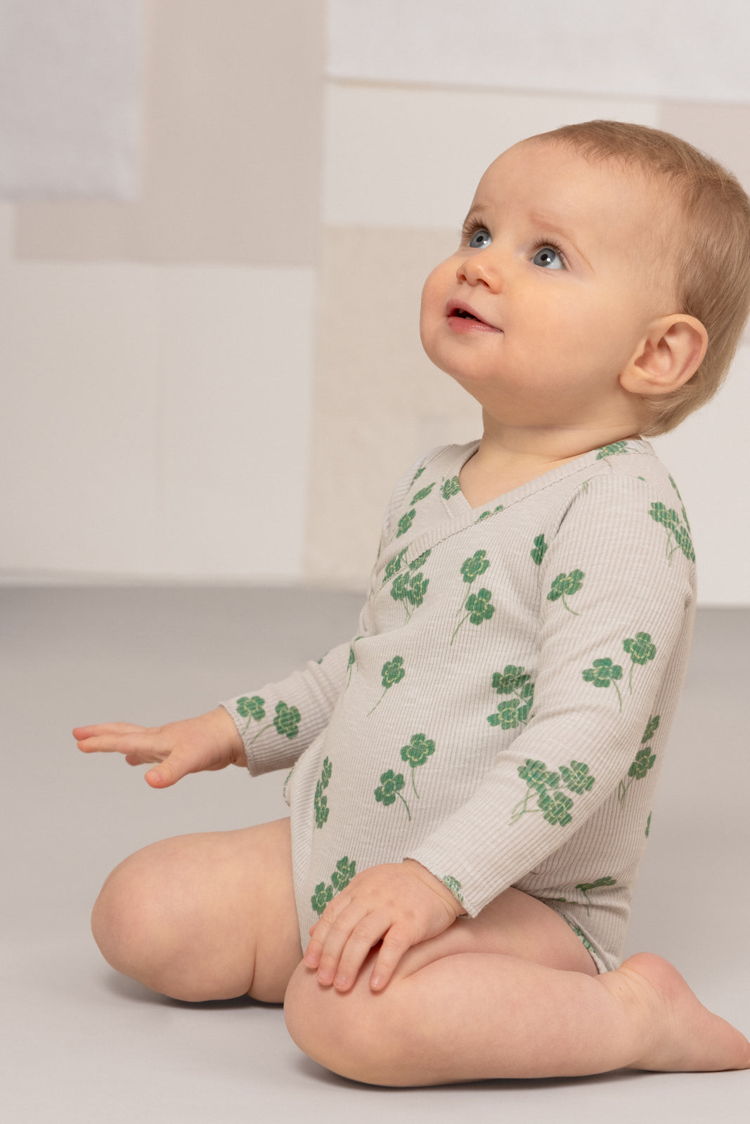【STUDIO BOHEME】HOHO BODYSUIT - GREY / CLOVERS