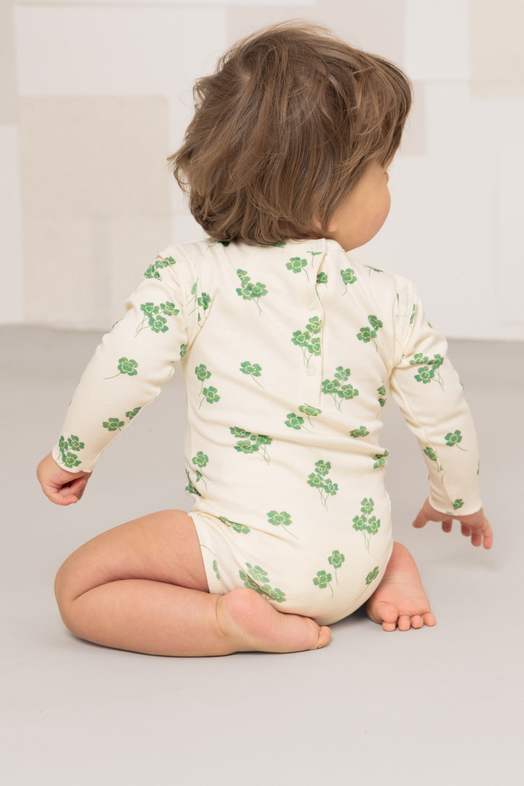 【STUDIO BOHEME】LALA BODYSUIT - GREY / CLOVERS