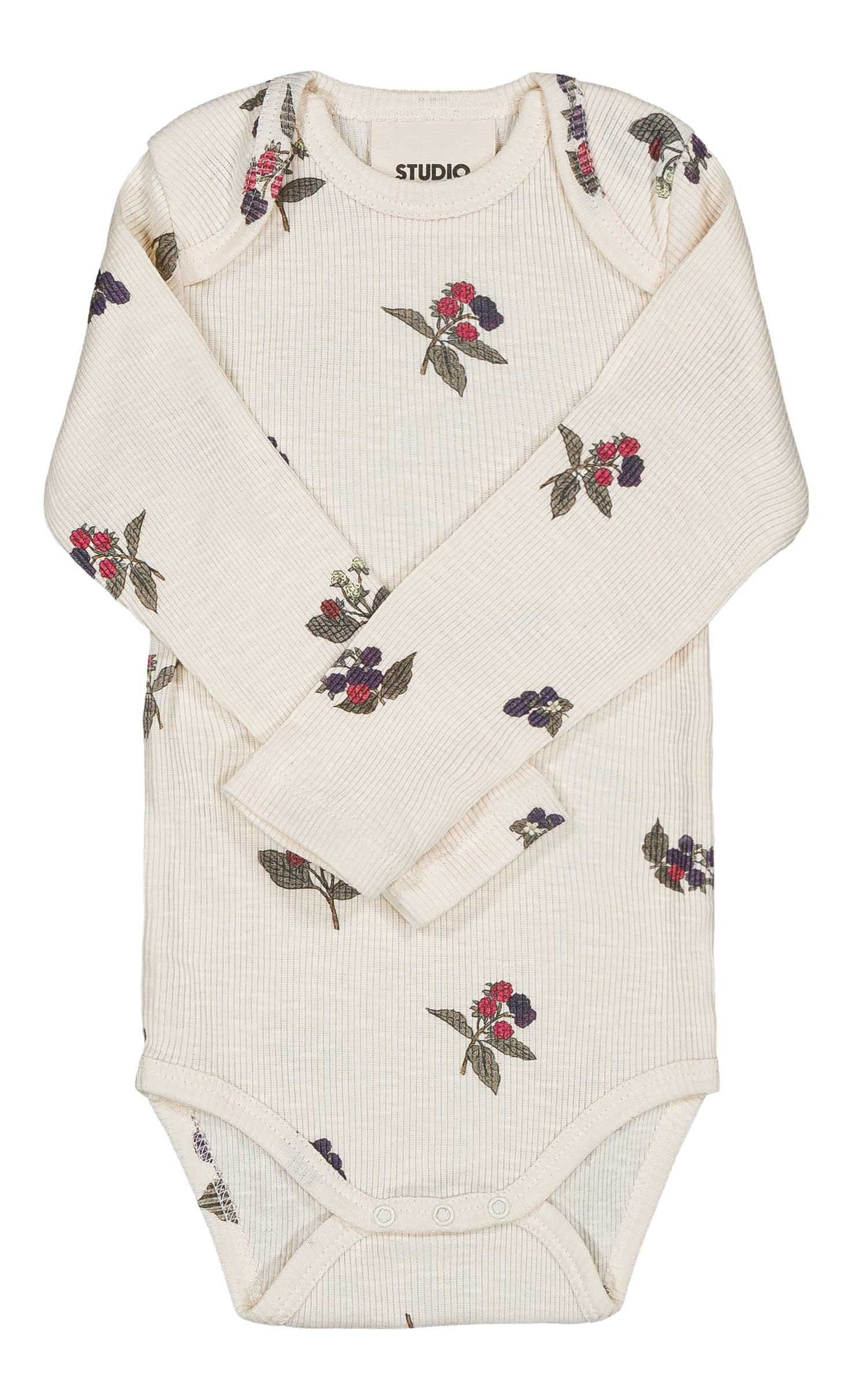 【STUDIO BOHEME】WOODY BODYSUIT - ECRU / BLACKBERRIES