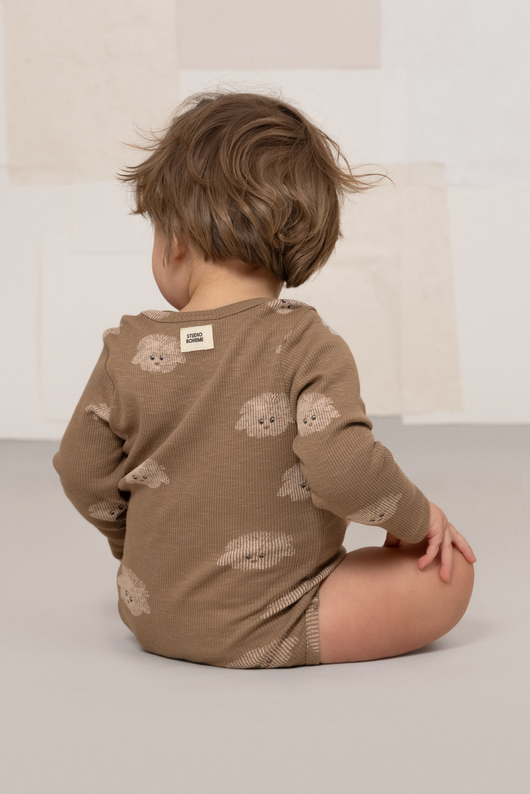 【STUDIO BOHEME】WOODY BODYSUIT - MOCHA / DOGS