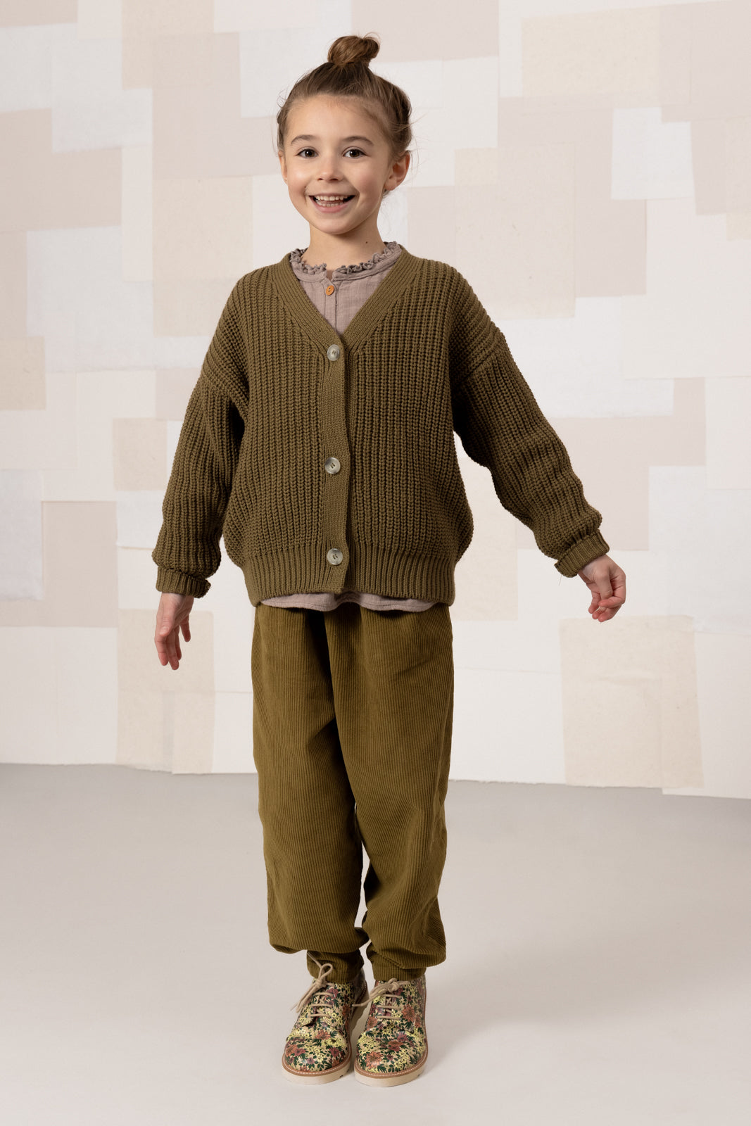 【STUDIO BOHEME】CARROT PANTS - GREEN NUTRIA