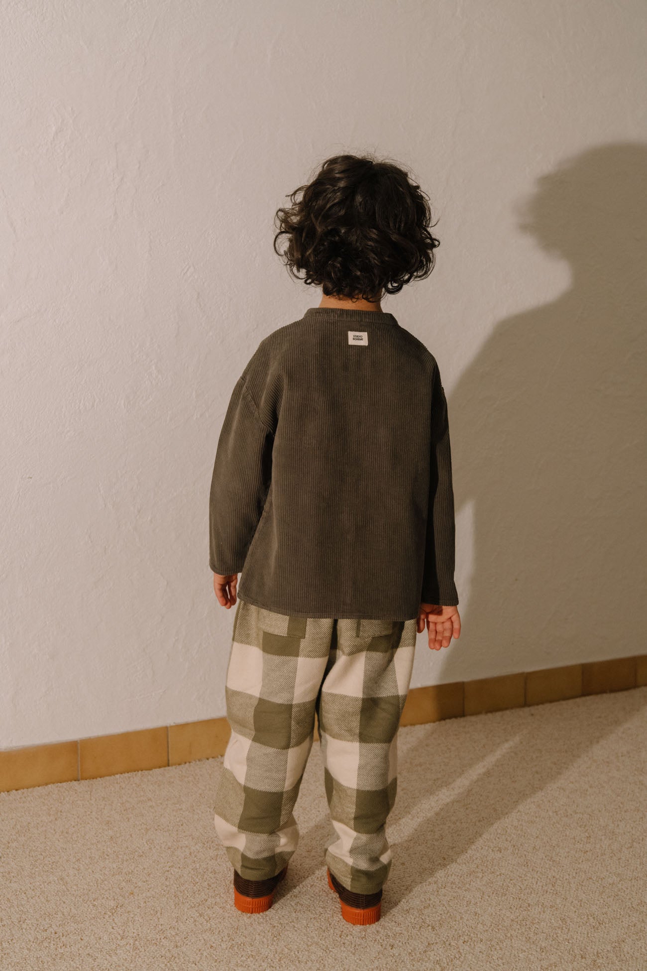 【STUDIO BOHEME】CARROT PANTS - KAKI GINGHAM