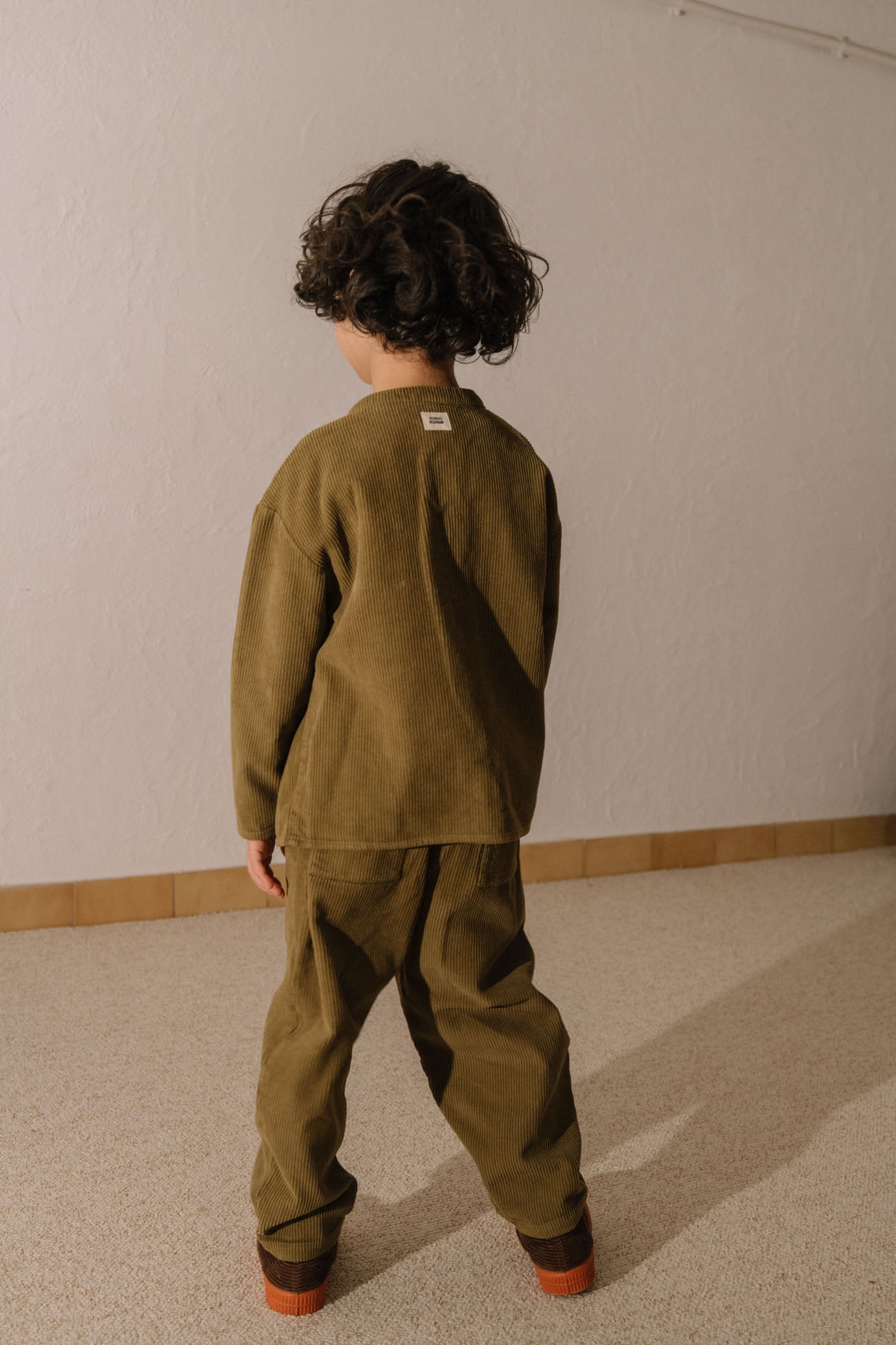 【STUDIO BOHEME】JIM SHIRT - GREEN NUTRIA