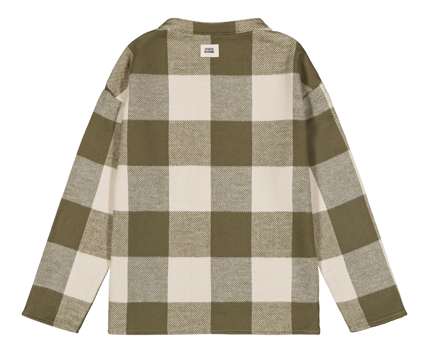 【STUDIO BOHEME】JIM SHIRT - KAKI GINGHAM