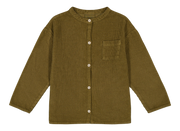 【STUDIO BOHEME】JIM SHIRT - GREEN NUTRIA