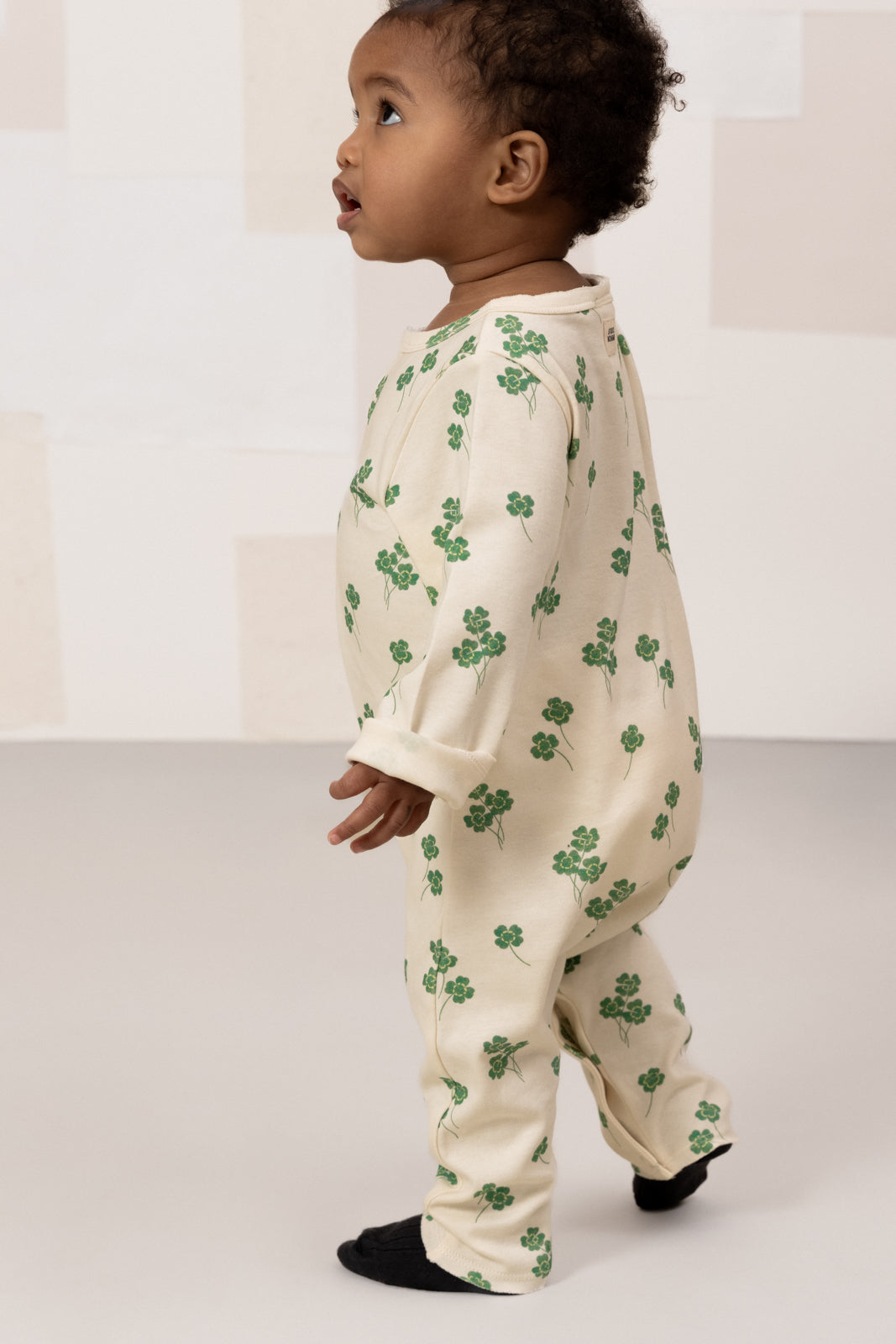 【STUDIO BOHEME】BEN JUMPSUIT - ECRU / CLOVERS