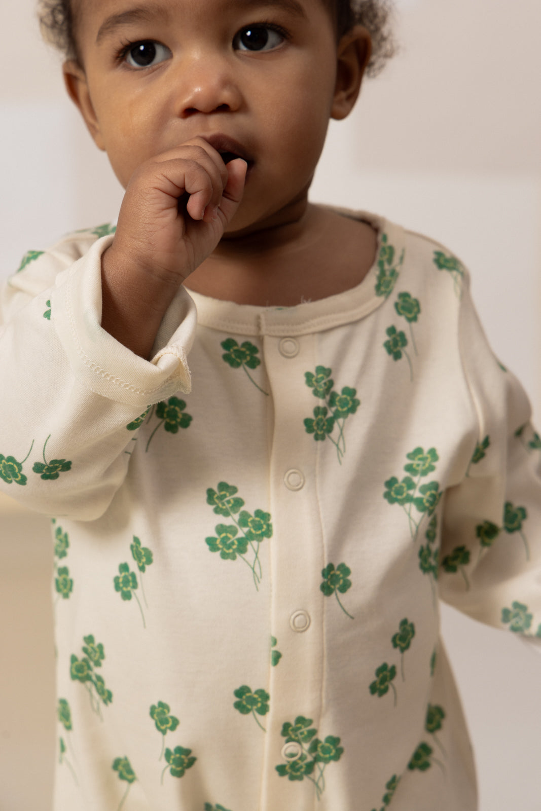 【STUDIO BOHEME】BEN JUMPSUIT - ECRU / CLOVERS