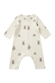DROP2★【STUDIO BOHEME】BEN JUMPSUIT - ECRU / RABBITS