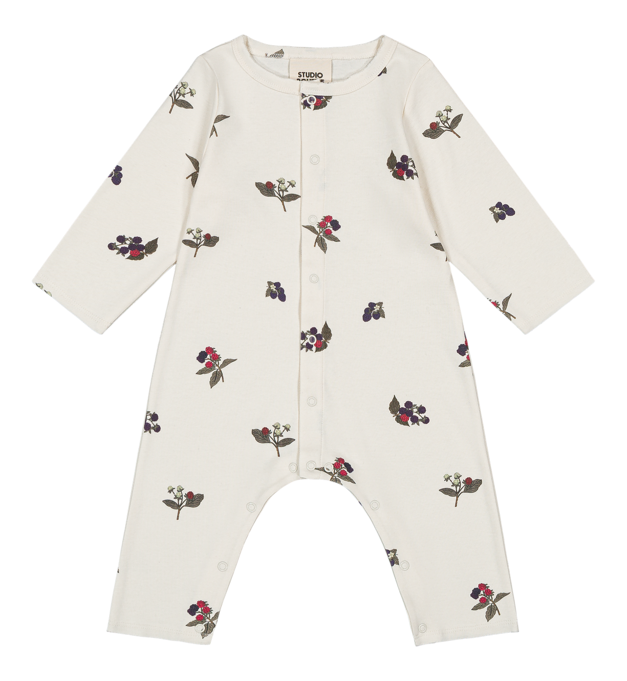 【STUDIO BOHEME】BEN JUMPSUIT - ECRU / BLACKBERRIES