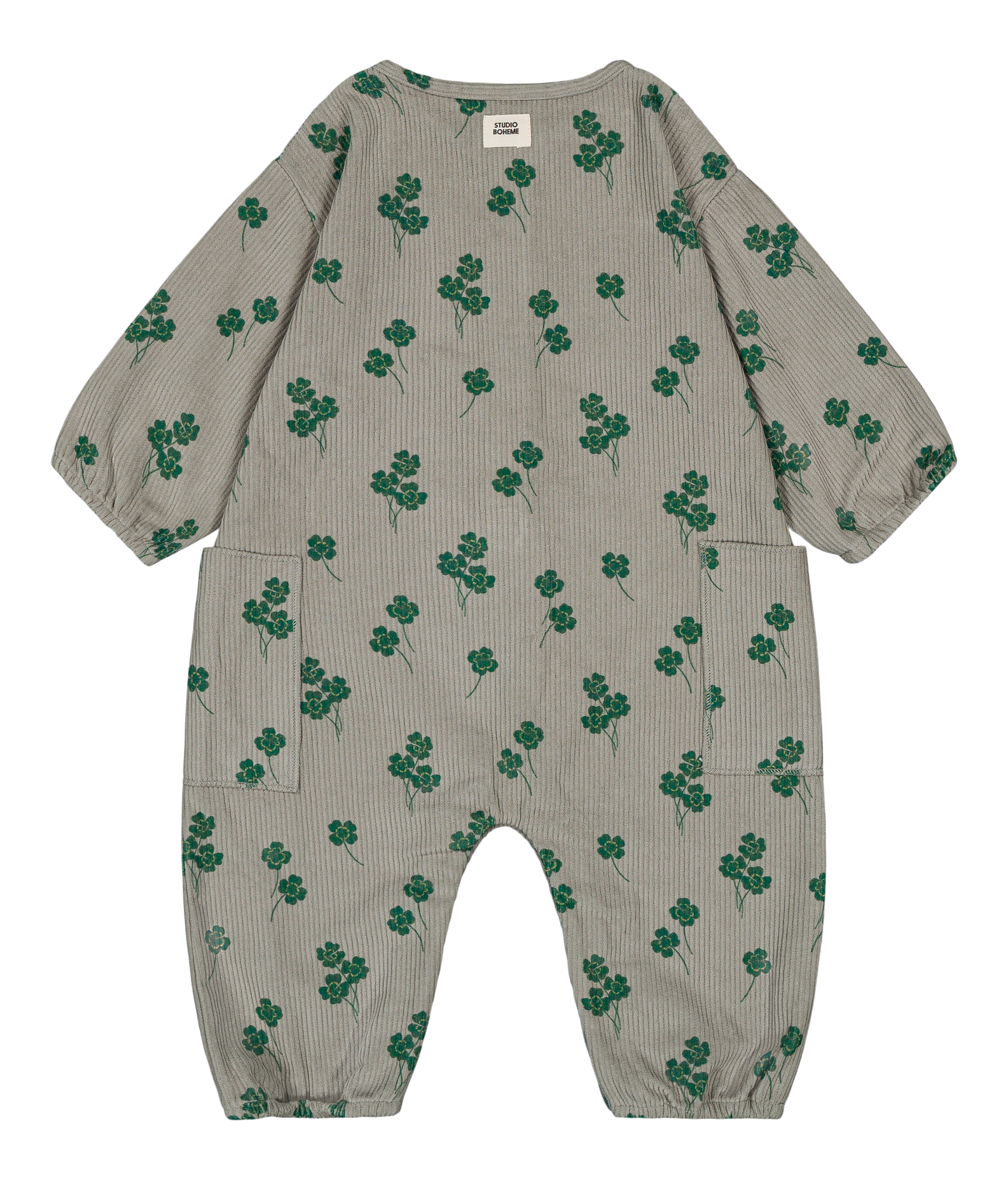 【STUDIO BOHEME】BIG PAPI JUMPSUIT - GREY / CLOVERS