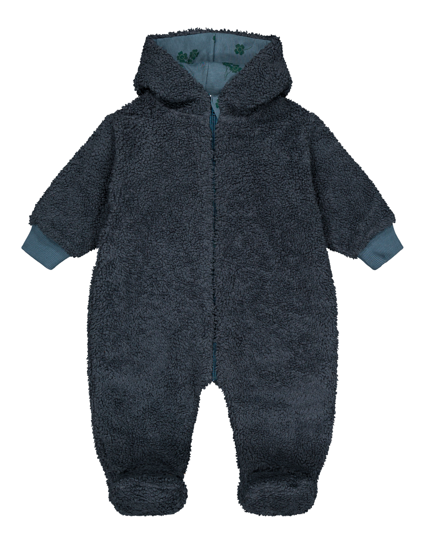 【STUDIO BOHEME】PACHA PILOT JUMPSUIT - GREY BLUE - print CLOVERS inside