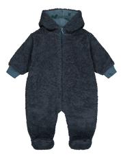 【STUDIO BOHEME】PACHA PILOT JUMPSUIT - GREY BLUE - print CLOVERS inside