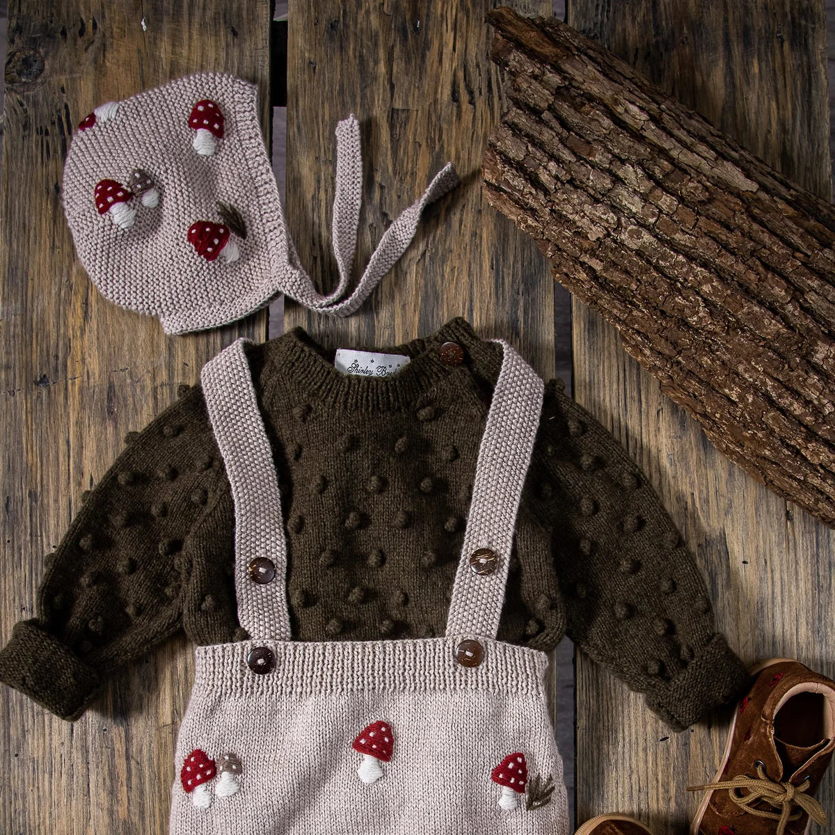 【shirleybredal】Mushroom bonnet - Oats