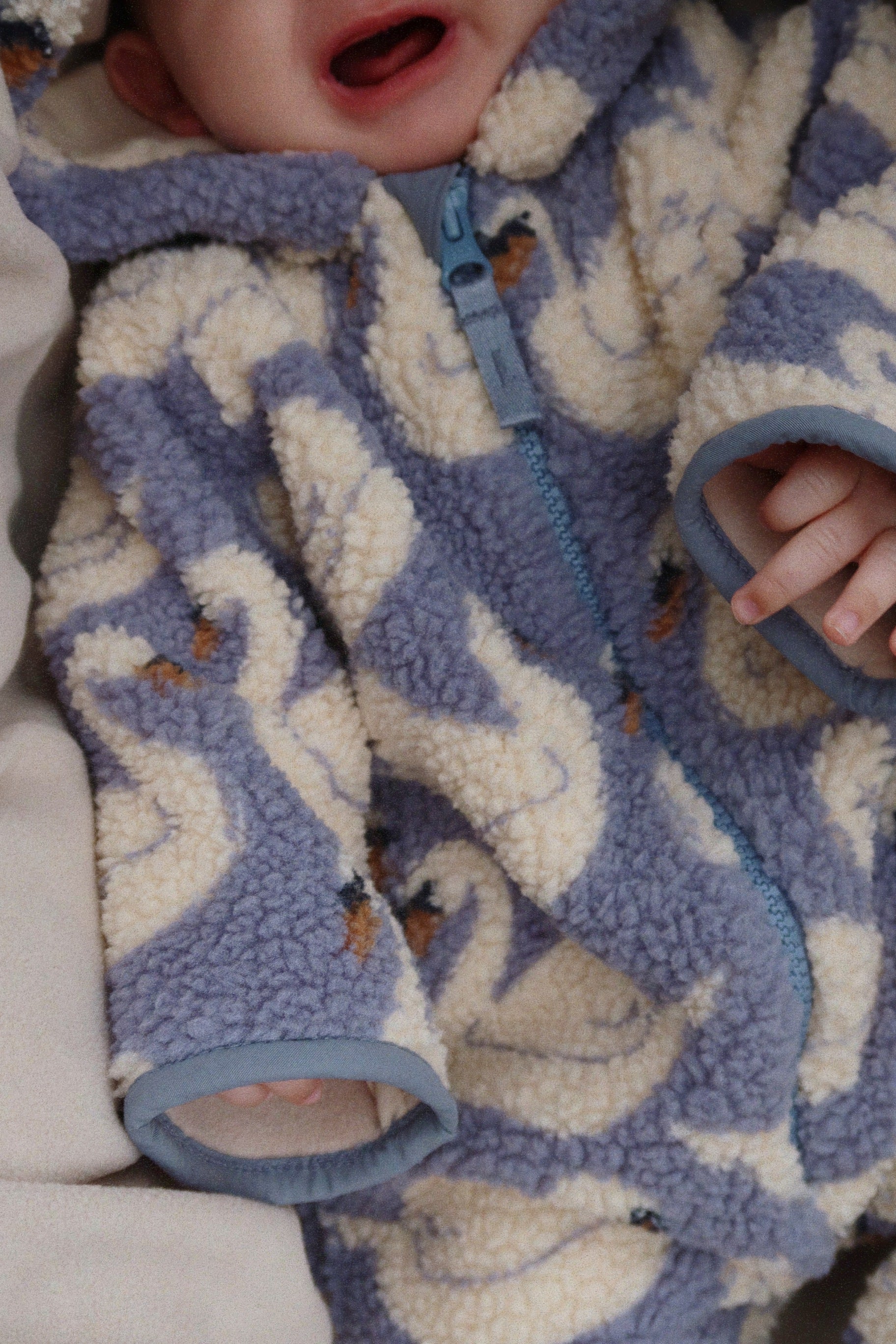 【Konges Sløjd】JODY TEDDY ONESIE GRS - SWAN