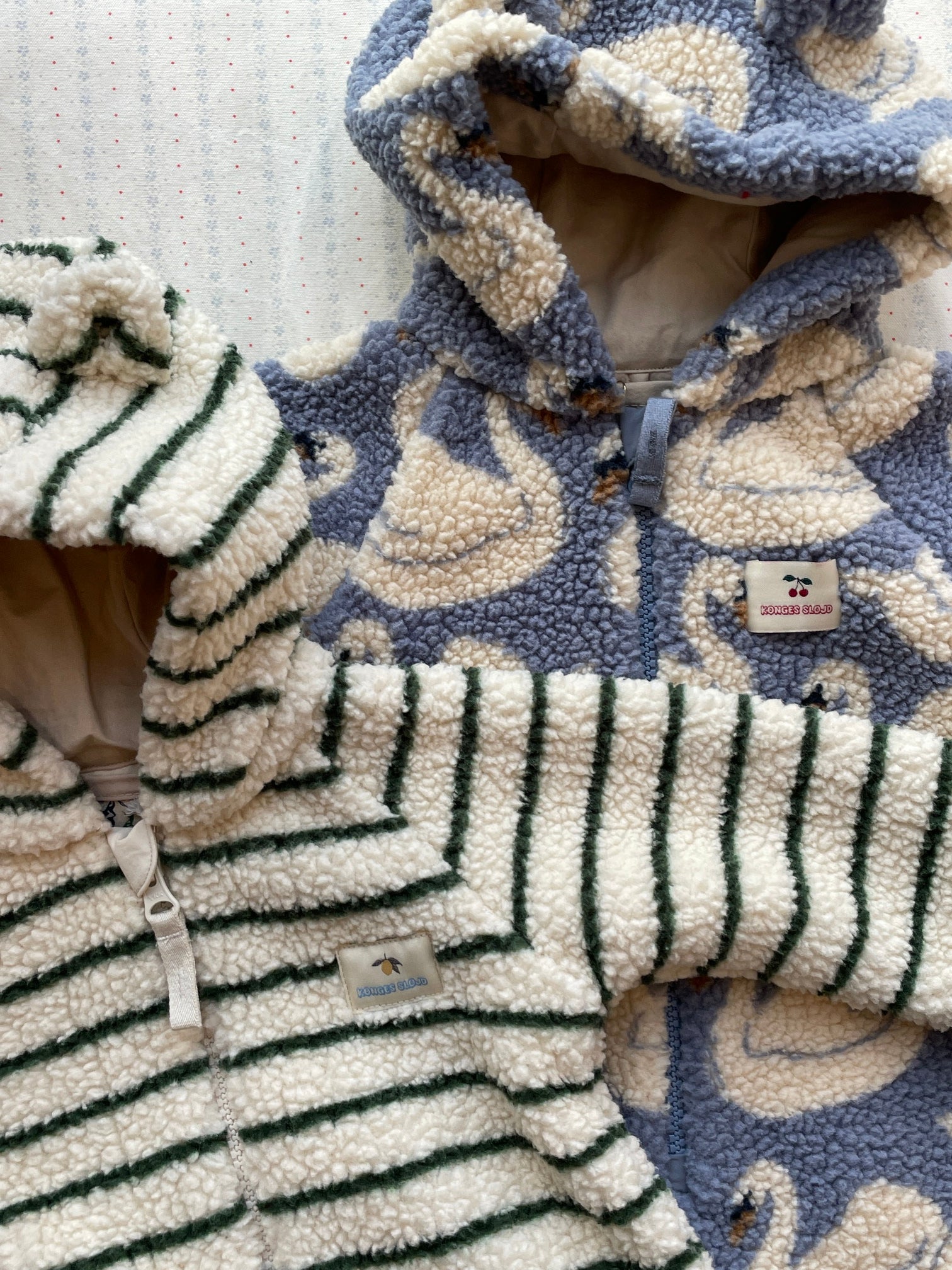 【Konges Sløjd】JODY TEDDY ONESIE GRS - SWAN