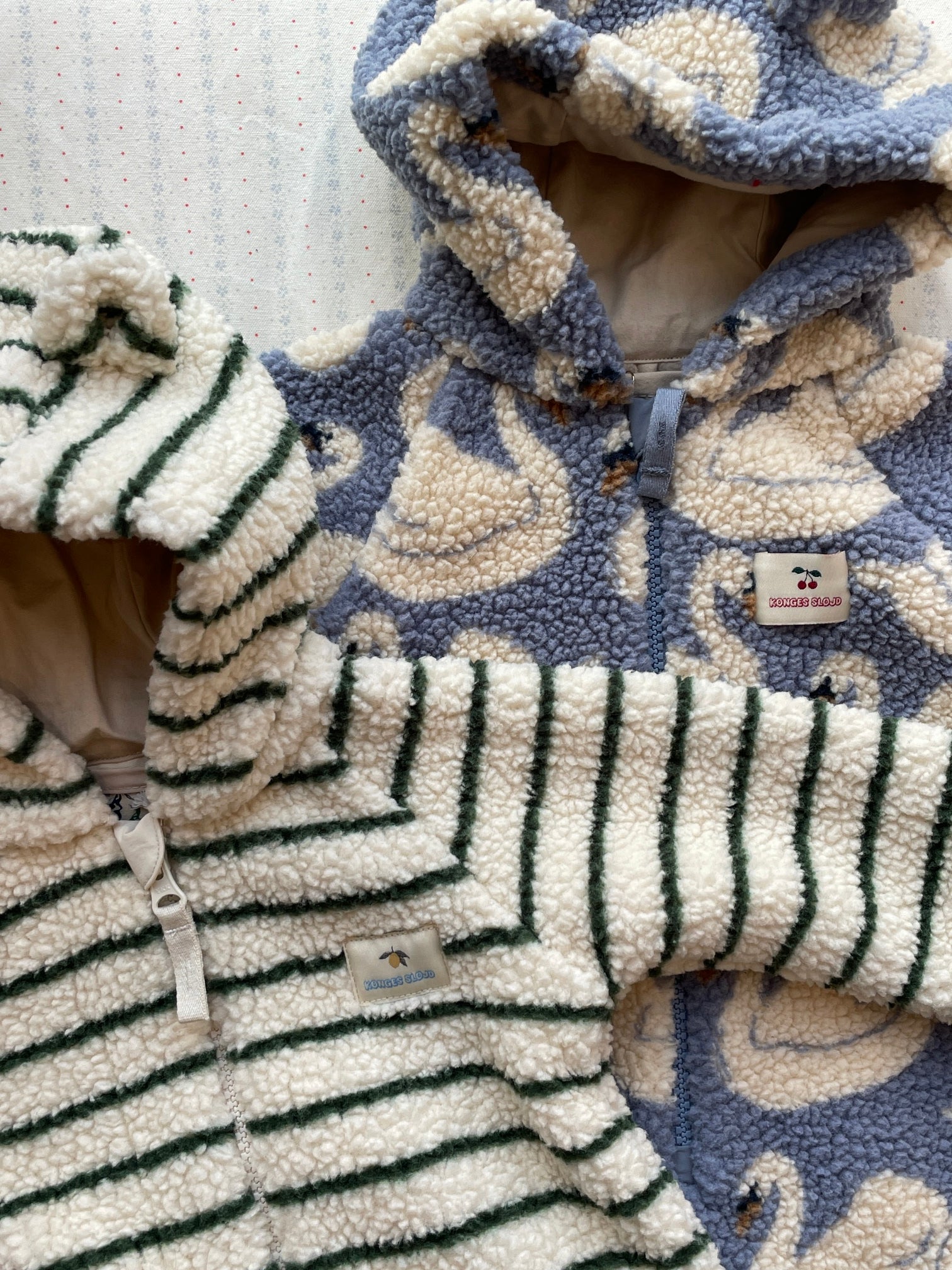 【Konges Sløjd】JODY TEDDY ONESIE GRS - SWAN