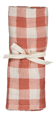 【STUDIO BOHEME】DOUDOU SMALL SWADDLE - PINK GINGHAM