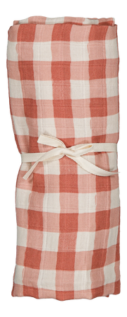 【STUDIO BOHEME】DOUDOU XL SWADDLE - PINK GINGHAM