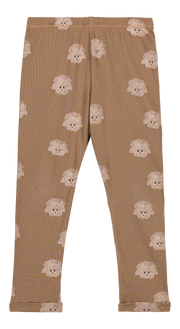 【STUDIO BOHEME】ROM POM LEGGINGS - MOCHA / DOGS
