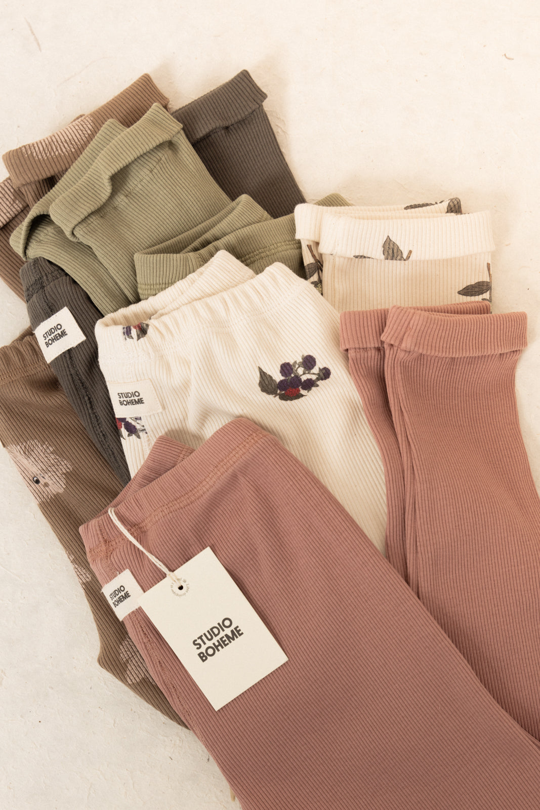 【STUDIO BOHEME】ROM POM LEGGINGS - MOCHA / DOGS