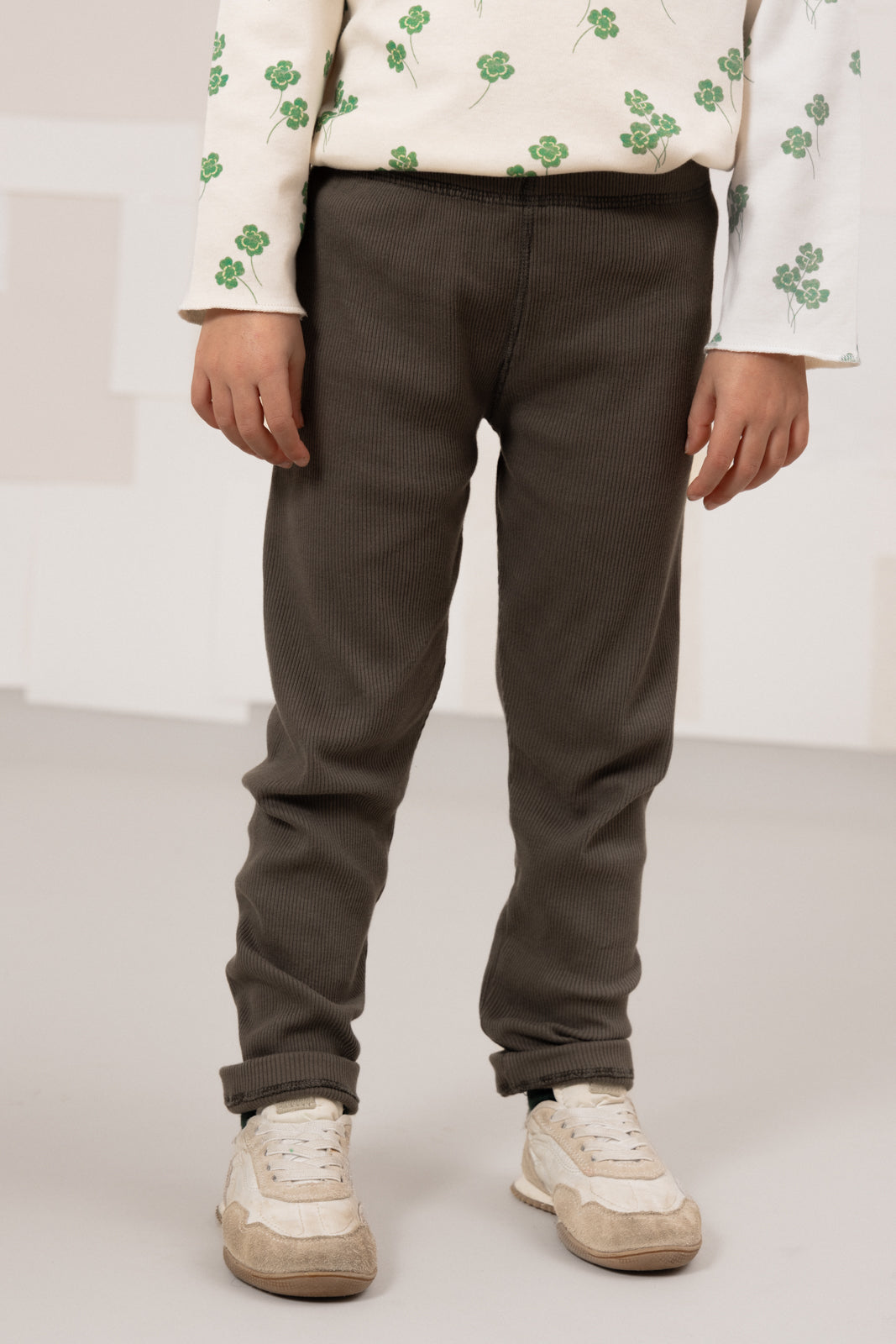 【STUDIO BOHEME】ROM POM LEGGINGS - DARK TAUPE