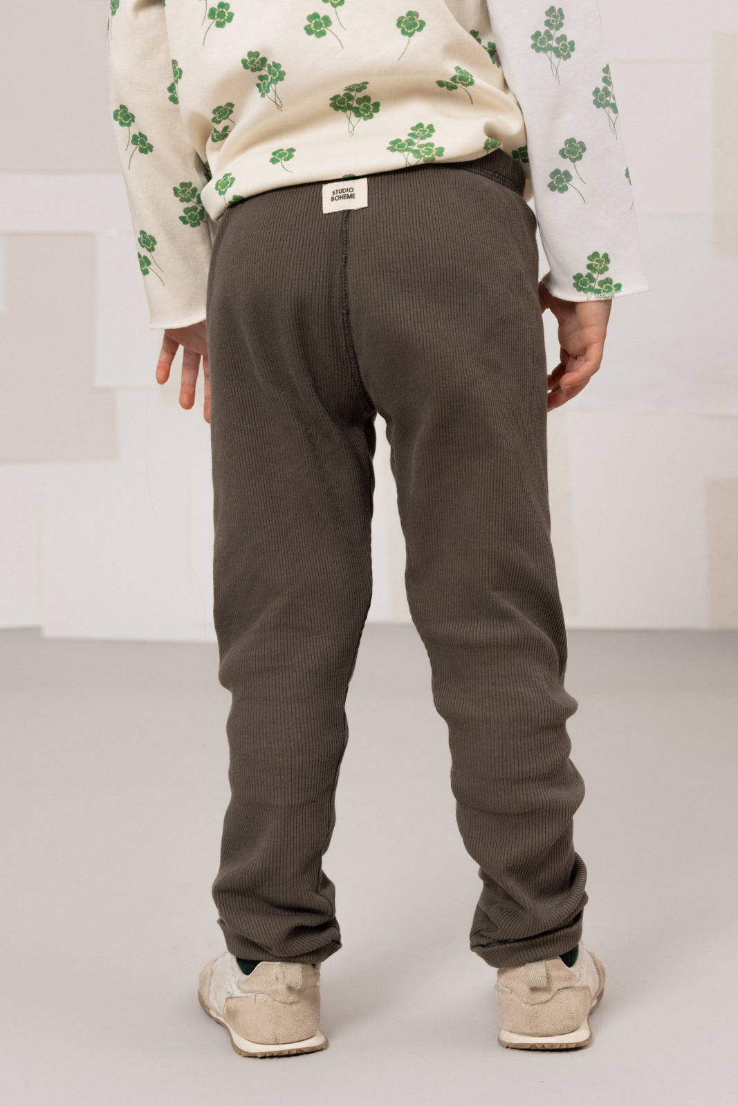 【STUDIO BOHEME】ROM POM LEGGINGS - DARK TAUPE