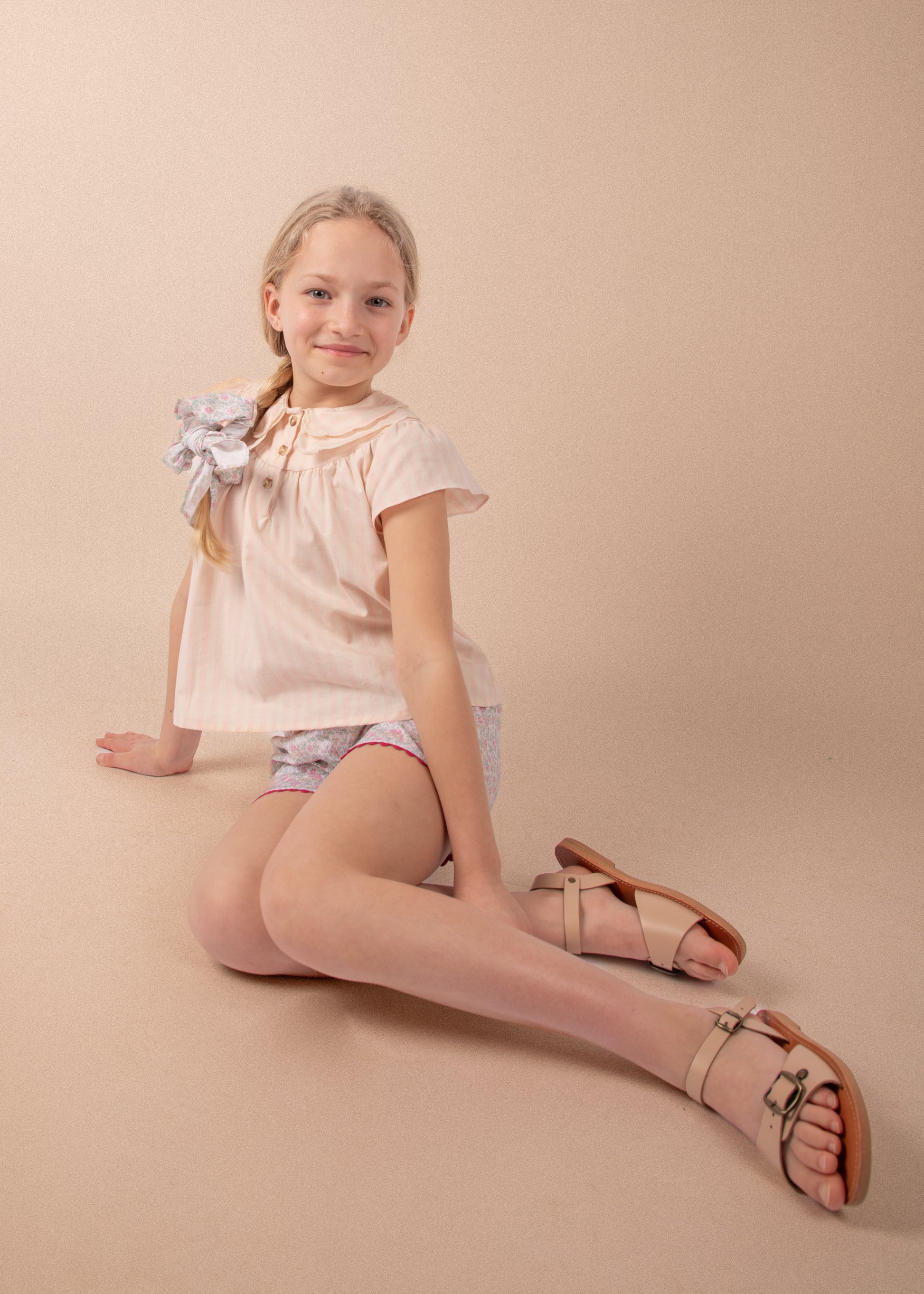 【LOIR paris】ロワール CARMEN - LIGHT PINK STRIPES
